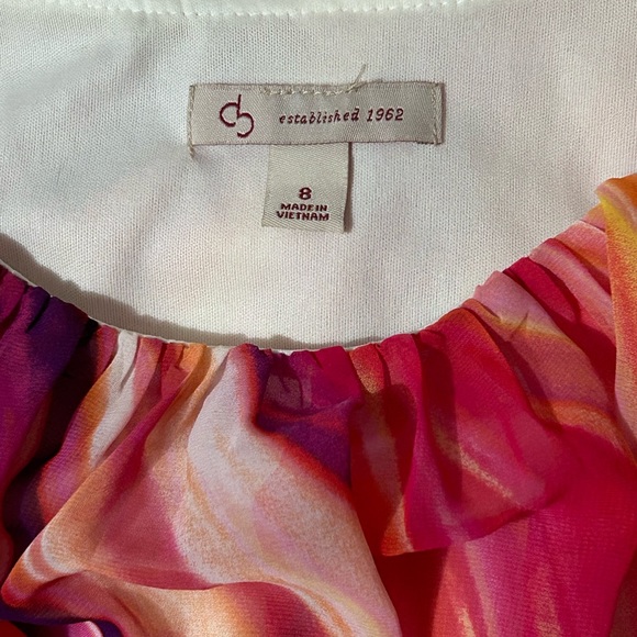 High low Water Color Rainbow Dress Size 8 - Picture 4 of 4